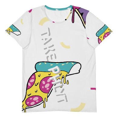 Take Phlyt Pizza All-Over Print Men's Athletic T-shirt