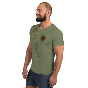 TPBear All-Over Print Men's Athletic T-shirt