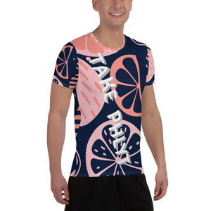 Take Phlyt Beach Vibe All-Over Print Men's Athletic T-shirt