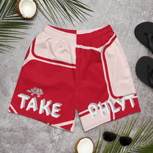 Load image into Gallery viewer, Take Phlyt Red Turtle Men&#39;s Recycled Athletic Shorts