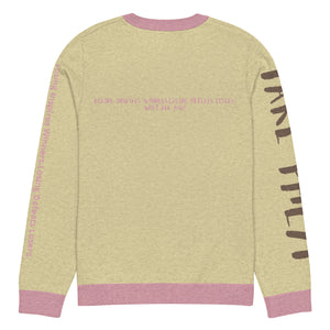 Knitted crew neck Calculated sweater