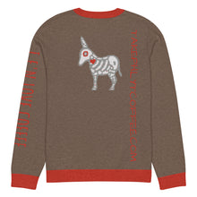 Load image into Gallery viewer, Knitted crew neck Coffee sweater