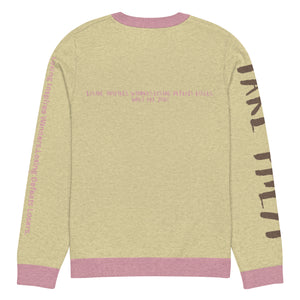 Knitted crew neck Calculated sweater