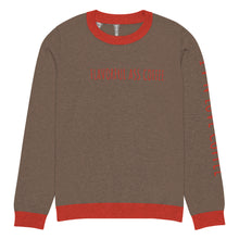 Load image into Gallery viewer, Knitted crew neck Coffee sweater