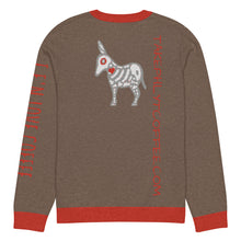 Load image into Gallery viewer, Knitted crew neck Coffee sweater