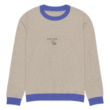 Cargar imagen en el visor de la galería, Knitted crew neck Calculated sweater