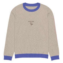 Cargar imagen en el visor de la galería, Knitted crew neck Calculated sweater