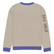 Load image into Gallery viewer, Knitted crew neck Calculated sweater