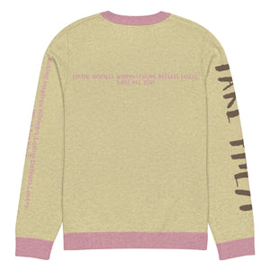 Knitted crew neck Calculated sweater