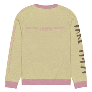 Knitted crew neck Calculated sweater