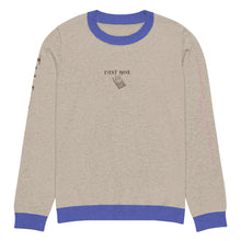 Cargar imagen en el visor de la galería, Knitted crew neck Calculated sweater