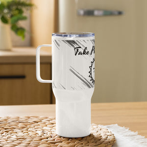 TPB Travel mug with a handle