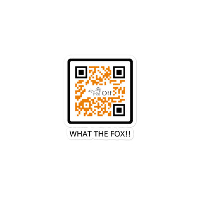 Bubble-free Fox Hunt stickers