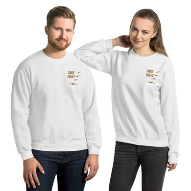 Unisex Sweatshirt Embroidered Take Phlyt