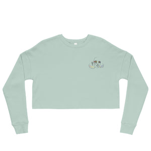 Crop Sweatshirt Embroidered Dream Queen