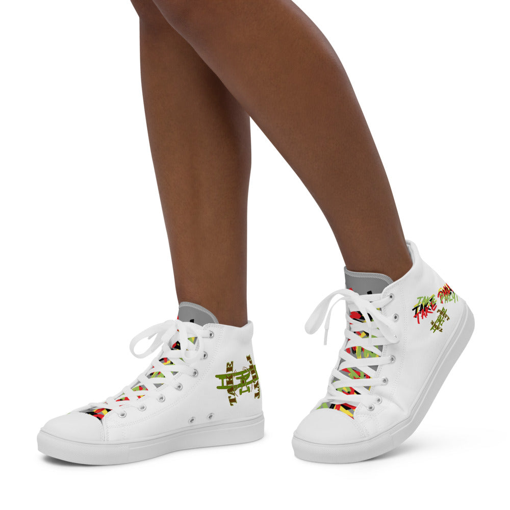 Women’s high top Take Phlyt canvas shoes